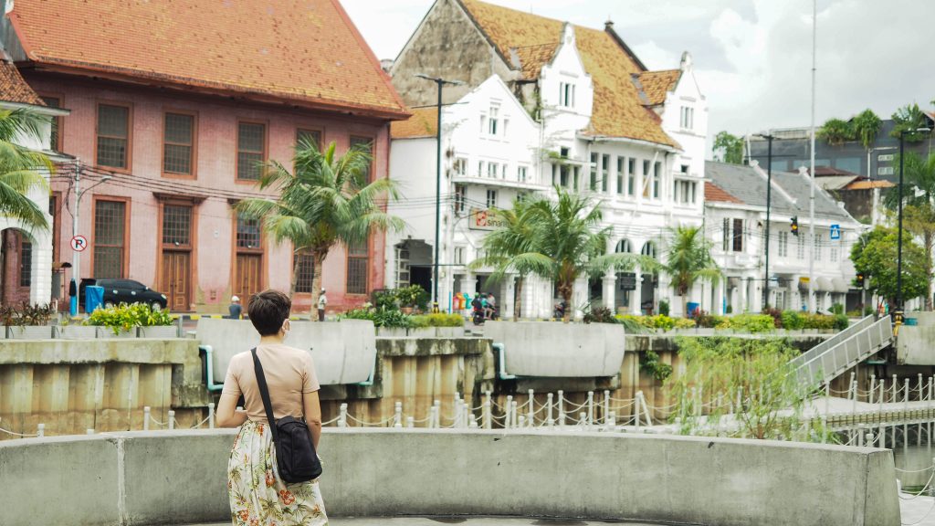 The beautiful European style buildings in Jakarta in