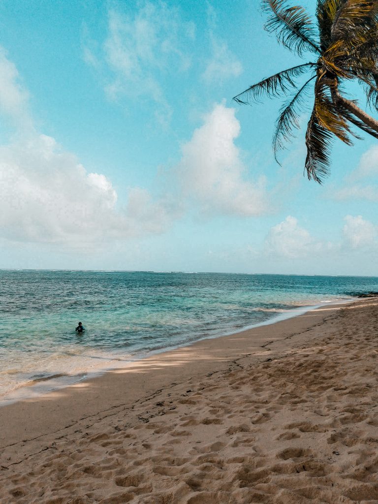 Alegria beach on the Northern tip of Siargao is one of the island's best beaches for swimming