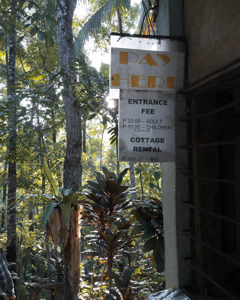 The ticket booth was still closed on our way down