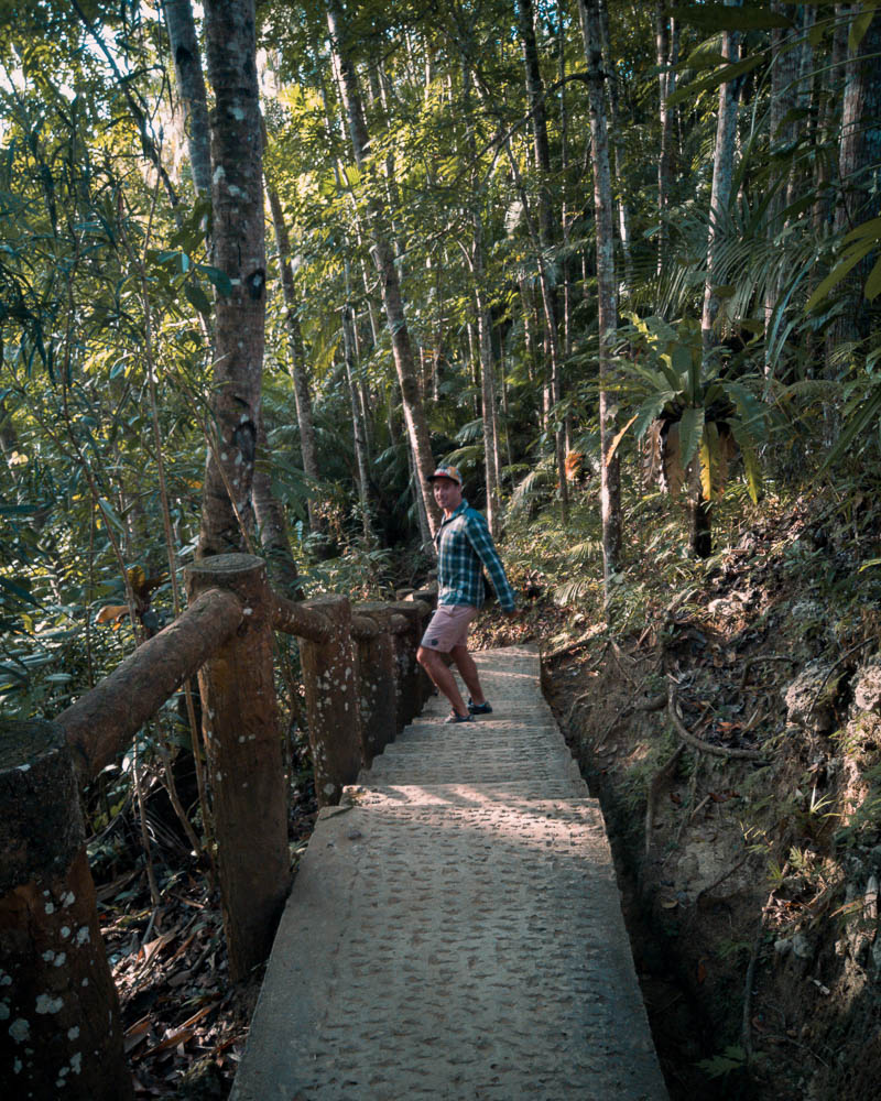 Happy me as we started our down to the cascade