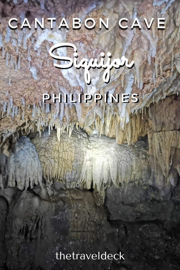 Stalactites inside cantabon cave