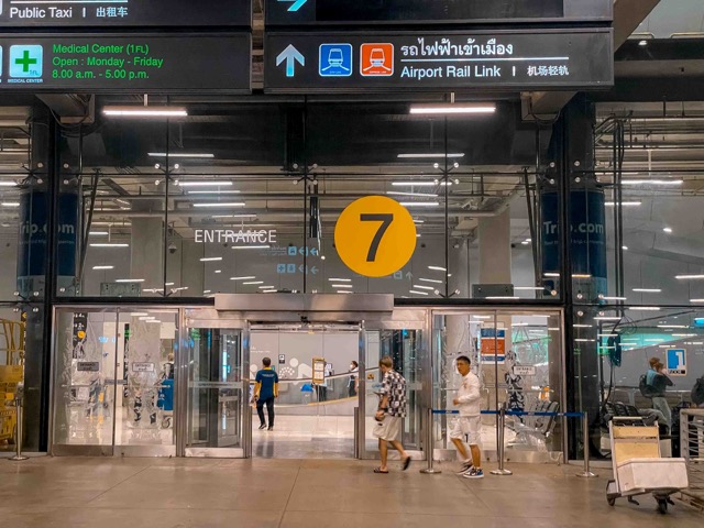 Out side terminal 7 of Bangkok airport