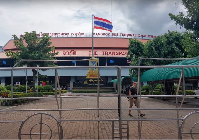 Mochit bus terminal for buses from Bangkok to Pattaya